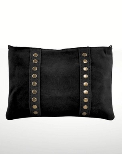 Women's Suede Leather Shoulder Bag- model Celia