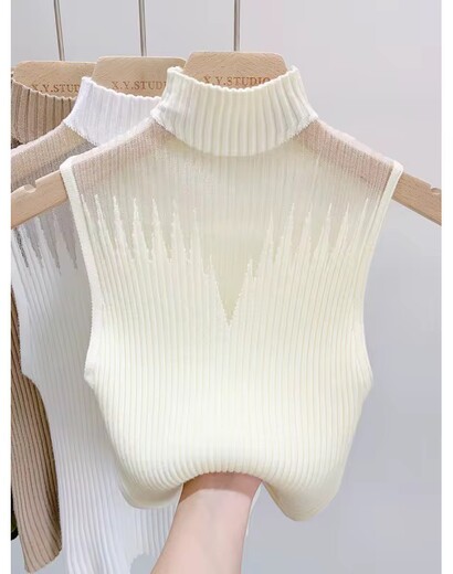 Neck Knitted Vest