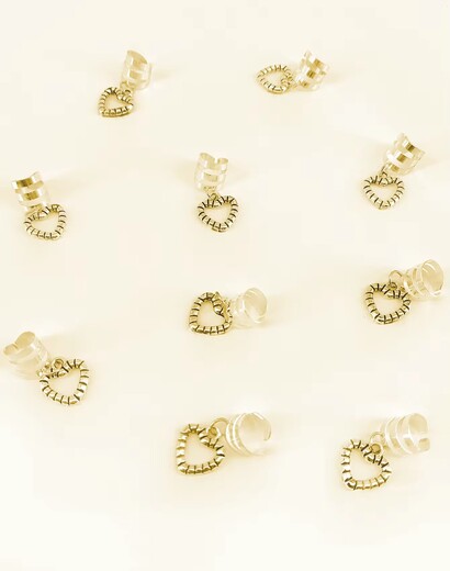 Gold /silver geometric hair clips